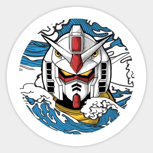 gundam rx 78 wave Sticker